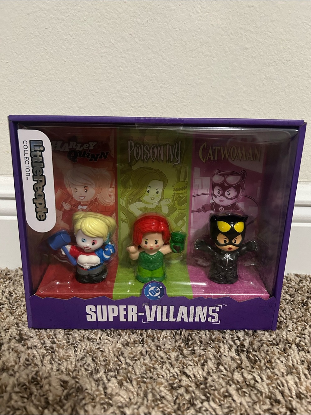 Little People Collector Super-Villains Harley Quinn, Poison Ivy, and Catwoman